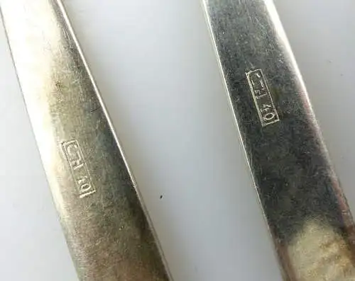 e9998 43 teiliges versilbertes Besteck 40er Silberauflage