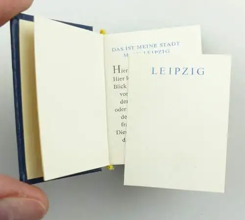 E9776 Minibuch Leipzig überreicht vom Kreisarzt Obermedizinalrat Dr. med. Metzig