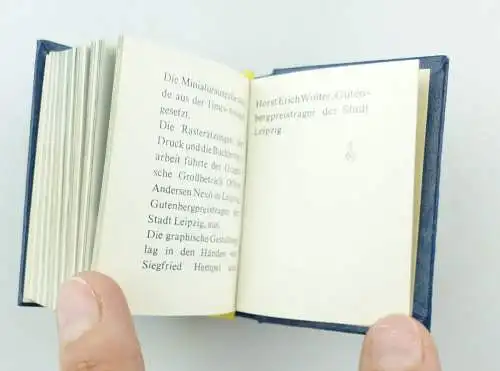 E9776 Minibuch Leipzig überreicht vom Kreisarzt Obermedizinalrat Dr. med. Metzig