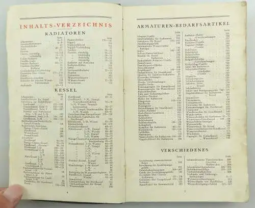 e9770 Sehr seltenes Buch National Kessel Radiatoren und Bedarfsartikel von 1926