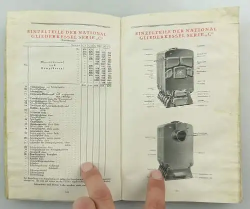 e9770 Sehr seltenes Buch National Kessel Radiatoren und Bedarfsartikel von 1926