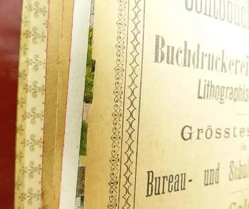 e9768 Sehr seltene Berliner Ausstellungs-Agenda 1896 W. Blume Dreifuss & Co.