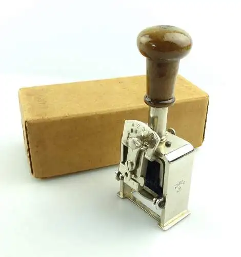 e9759 Alter Stempel Zahlenstempel in OVP ABECO 