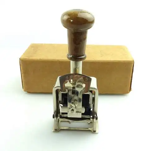 e9759 Alter Stempel Zahlenstempel in OVP ABECO 