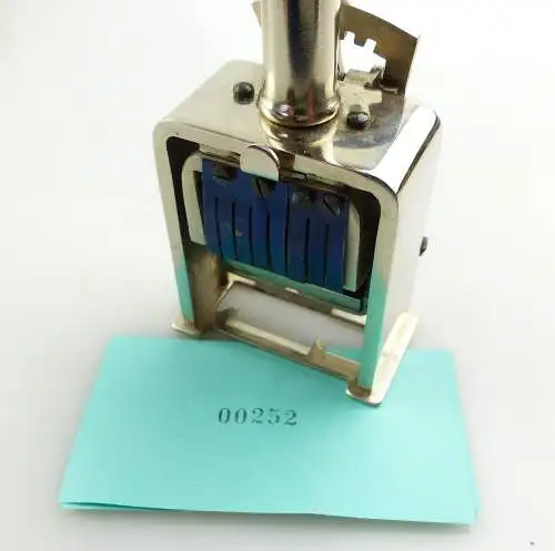 e9759 Alter Stempel Zahlenstempel in OVP ABECO 