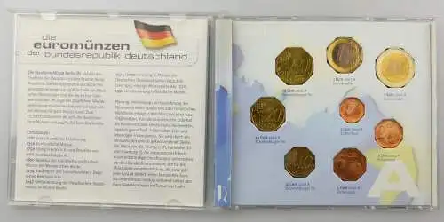 E9756 5x Kursmünzensatz Euro BRD 2002 1 Cent bis 2 Euo Deutschland  D F G J