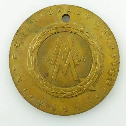 e9711 Medaille für hervorragende Qualität Leipziger Messe MM 1977 goldfarben