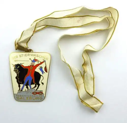 e9554 Karnevalsorden Der Stierwascher Faschingsgilde Salzburg emailliert 