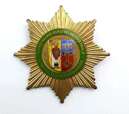 e9553 Karnevalsorden Steckorden emailliert Prinzengarde Stadt Krefeld 1914 