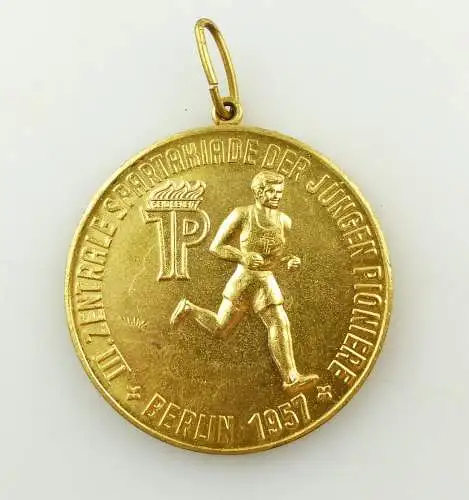 E9474 DDR Medaille III Zentrale Spartakiade der jungen Pioniere Berlin 1957