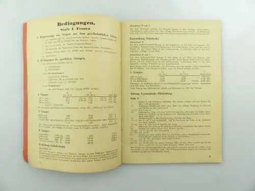 Original Leistungsbuch Deutscher Sportausschuss mit Eintragungen und Urkunde