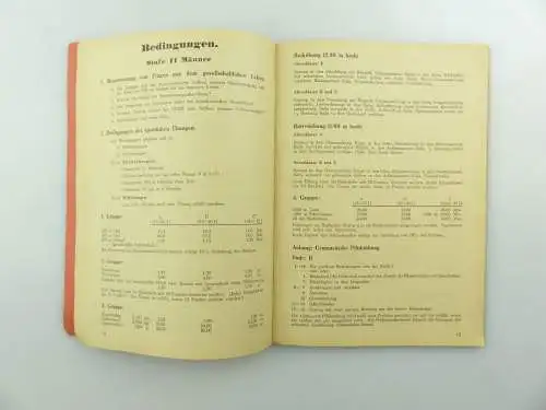 Original Leistungsbuch Deutscher Sportausschuss mit Eintragungen und Urkunde