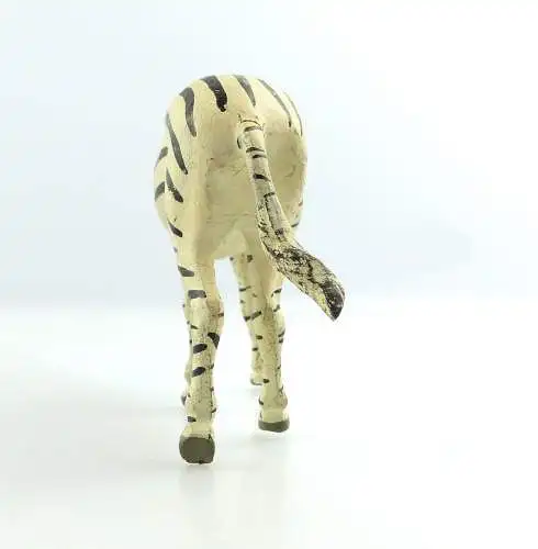 e9403 Altes Lineol Zebra wohl 50er Jahre mit Zaumzeug Lineol Tier Figur