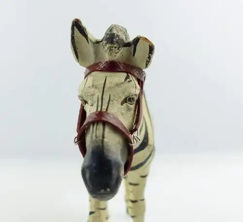 e9401 Altes Lineol Zebra wohl 50er Jahre Lineol Tier Figur