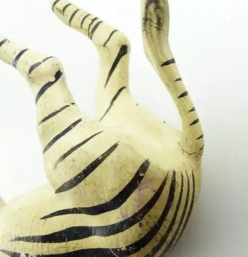 e9401 Altes Lineol Zebra wohl 50er Jahre Lineol Tier Figur