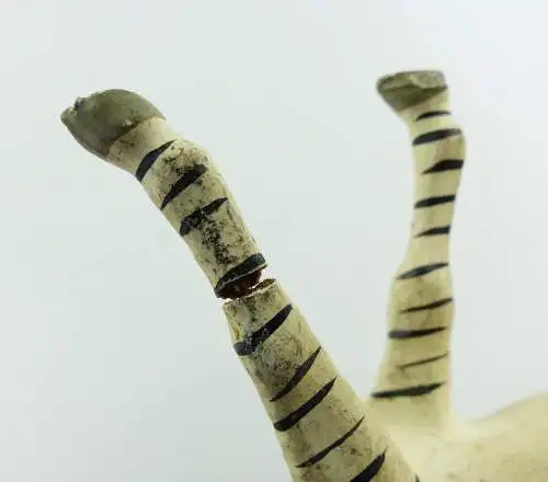 e9401 Altes Lineol Zebra wohl 50er Jahre Lineol Tier Figur