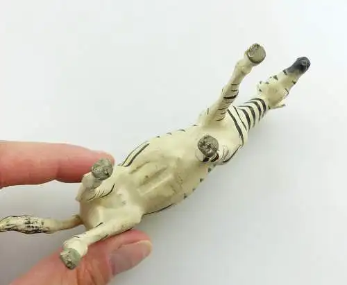 e9400 Altes Lineol Zebra wohl 50er Jahre Lineol Tier Figur