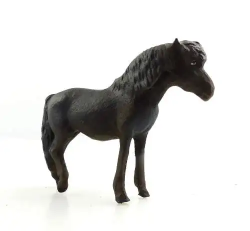 e9381 Antikspielzeug Tier Masse Figur Lineol Pony 