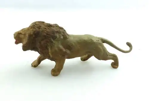 e9380 Lineol Löwe Antikspielzeug Tier Masse Figur wohl 50er Jahre 