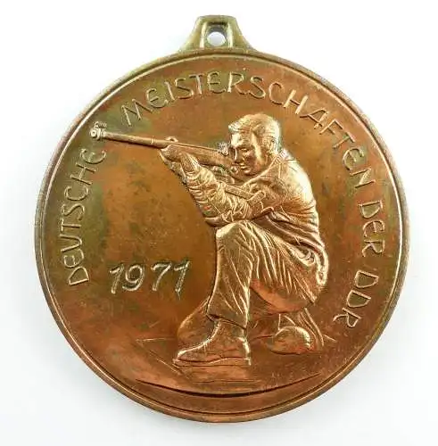 E9353 GST Medaille Deutsche Meisterschaften der DDR 1971 Schützenverband