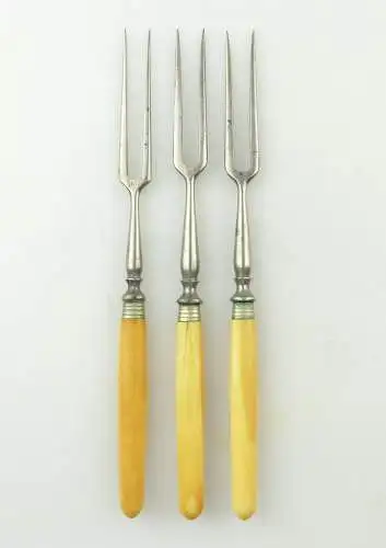 e9293 3 original alte Gründerzeit Vorlegegabeln 