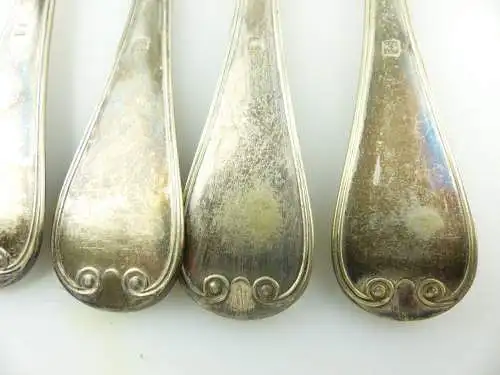 e9288 19 Besteckteile 9 Messer und 10 Gabeln Gründerzeit versilbert 