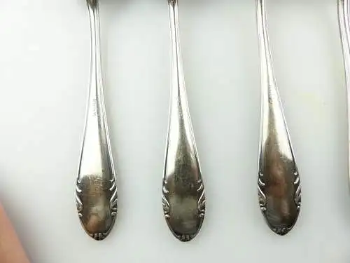 e9190 24 teiliges versilbertes Besteck Messer Gabeln Esslöffel Kaffeelöffel