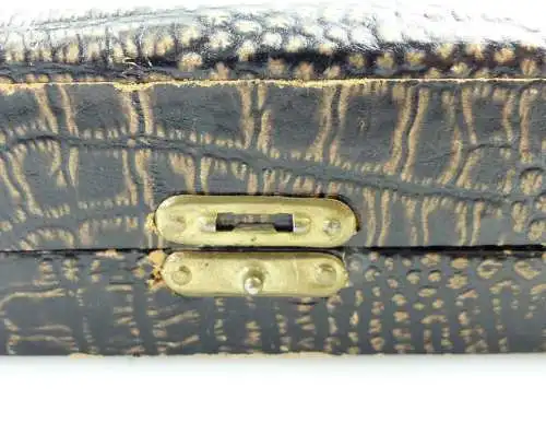 e9184 6 alte versilberte Kuchengabeln mit Etui