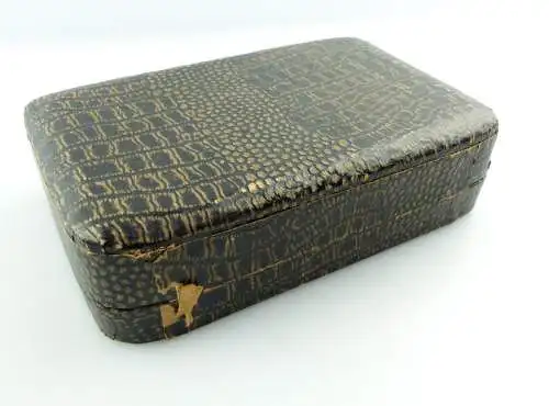e9184 6 alte versilberte Kuchengabeln mit Etui