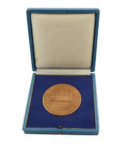 E9139 Medaille 750 Jahre Stadt Plauen Vogtland 25 Jahre DDR bronzefarben