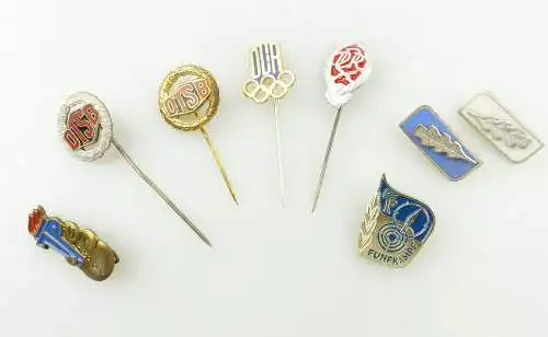 #e9065 8 DDR Abzeichen / Anstecknadeln Fünfkampf JP DTSB ...