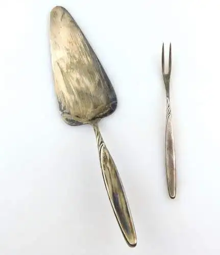 #e8814 Tortenheber und Vorlegegabel von WMF in 90er Silberauflage 