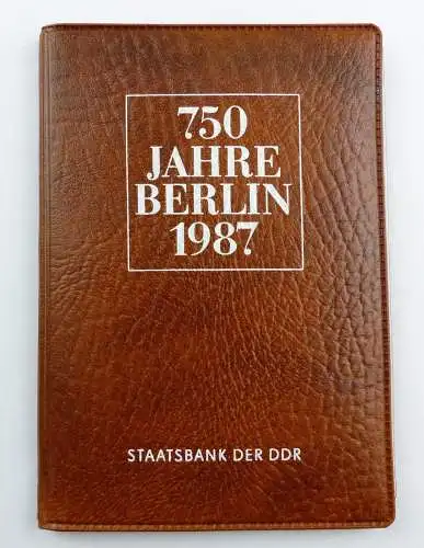 #e8693 Münz-Souvenir 750 Jahre Berlin DDR 1987 Staatsbank der DDR 5 Mark Münzen