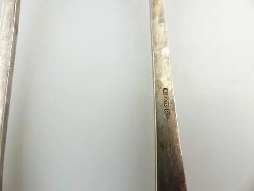 #e8622 6 versilberte Esslöffel von Alekto (90er Silberauflage)