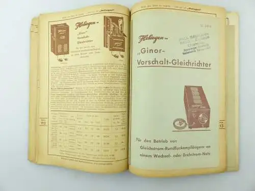 #e8602 Hauptkatalog Nr. 200 Heliogen Radio Elektrotechnische Fabrik 1935