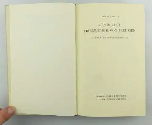 #e8590 Buch:Geschichte Friedrichs II. von Preussen Carlyle Sonderausgabe