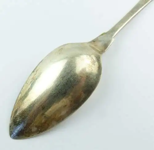#e8561 Massiver Silberlöffel Breslau ca. 1870 mit Monogramm "A.W."
