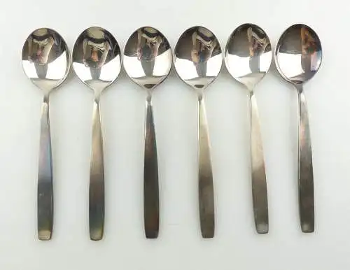 #e8421 6 alte Löffel SGS Görlitzer Silberwaren Fabrik 40er Silberauflage 