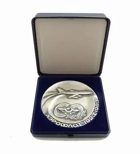 #e8170 Russische Medaille 60 Jahre Aeroflot 1923-1983 