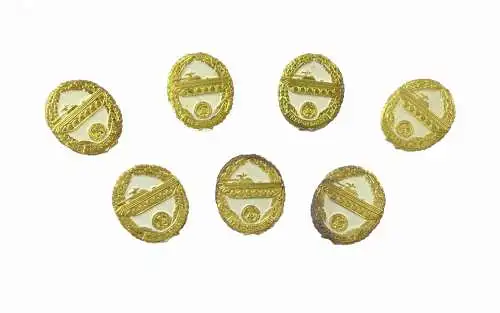 #e8126 7 original alte DDR Reservistenabzeichen der Landstreitkräfte