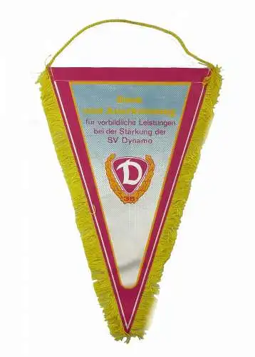 #e8117 Original alter Wimpel Dank und Anerkennung SV Dynamo
