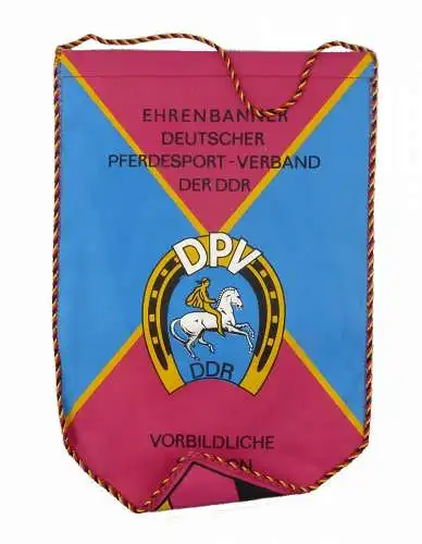 #e8116 Original alter Wimpel Ehrenbanner Deutscher Pferdesport-Verband der DDR