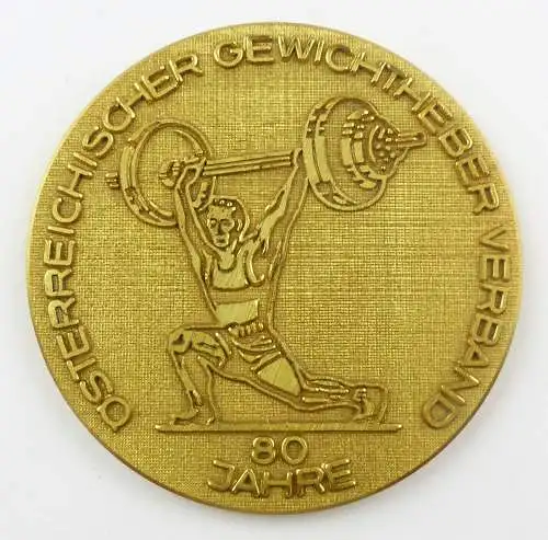#e8023 Medaille: 80 Jahre Österreichischer Gewichtheber Verband 