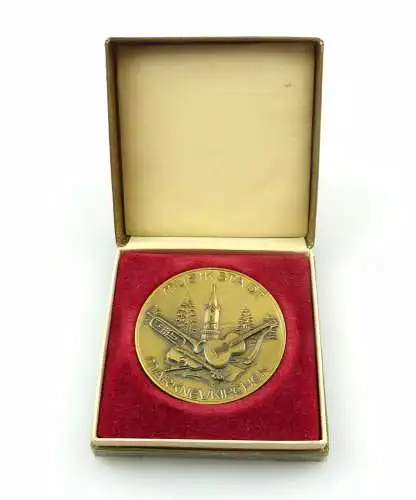#e7967 DDR Medaille Musikstadt Markneukirchen Intern. Instrumentalwettbewerb 