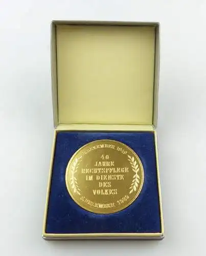 #e7965 DDR Medaille 40 Jahre Rechtspflege im Dienste des Volkes 1989