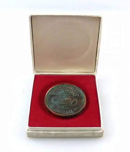 #e7900 Original alte Medaille Galatz Shipyard 1893- Founded Romania 