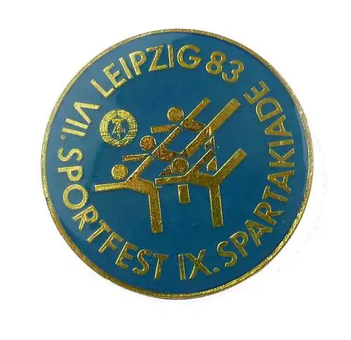 #e7886 DDR Abzeichen VII. Sportfest IX. Spartakiade Leipzig 83