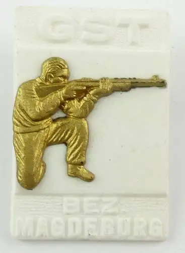 #e7877 DDR Festabzeichen der GST Magdeburg Nr. 980 Schießsportler