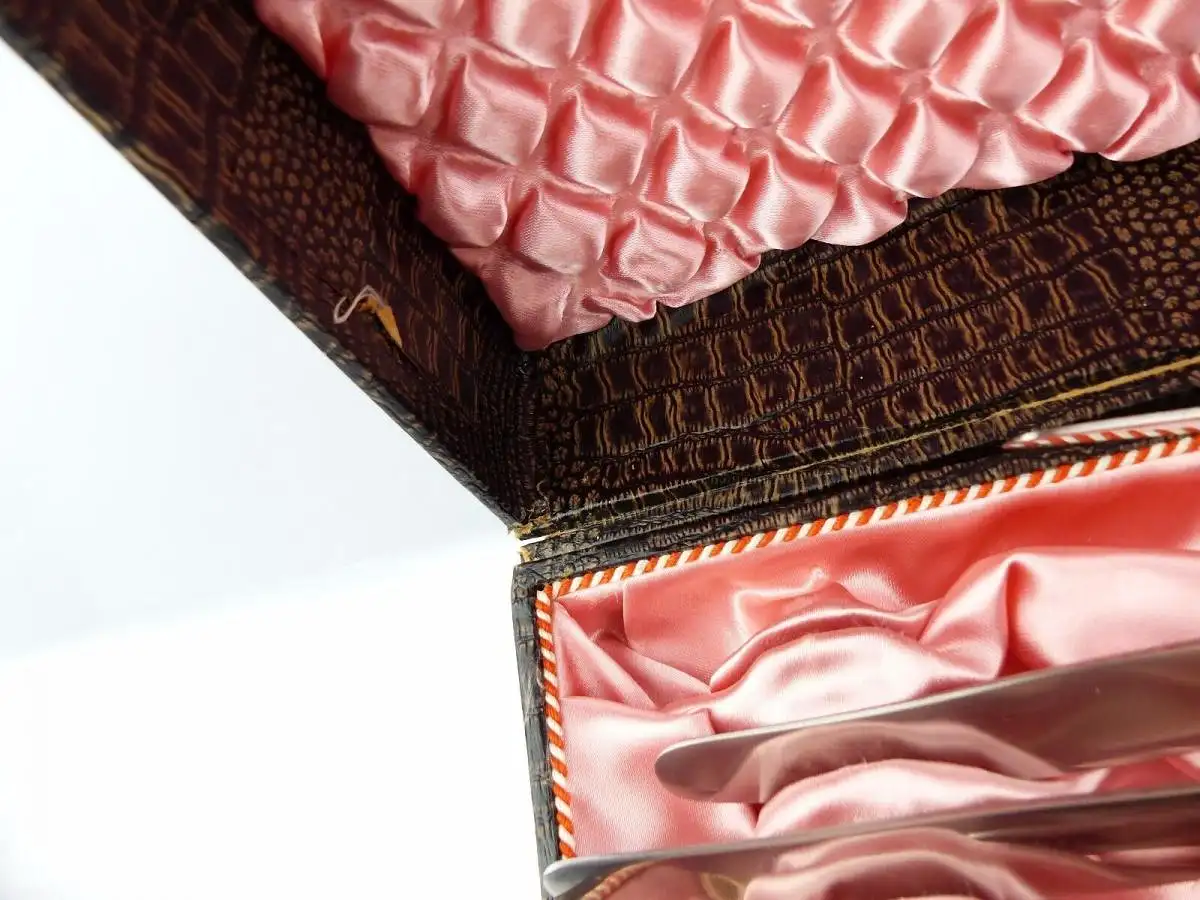 #e7682 48 teiliges versilbertes Besteck mit Koffer 90 in Silberauflage 1