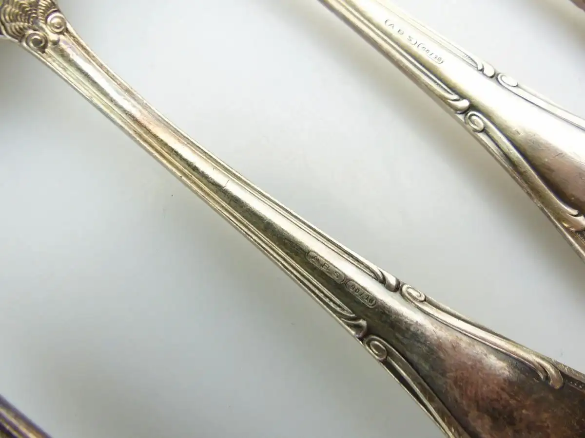 #e7682 48 teiliges versilbertes Besteck mit Koffer 90 in Silberauflage 8